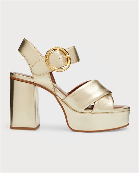 see by chloe lyna metallic sandals.